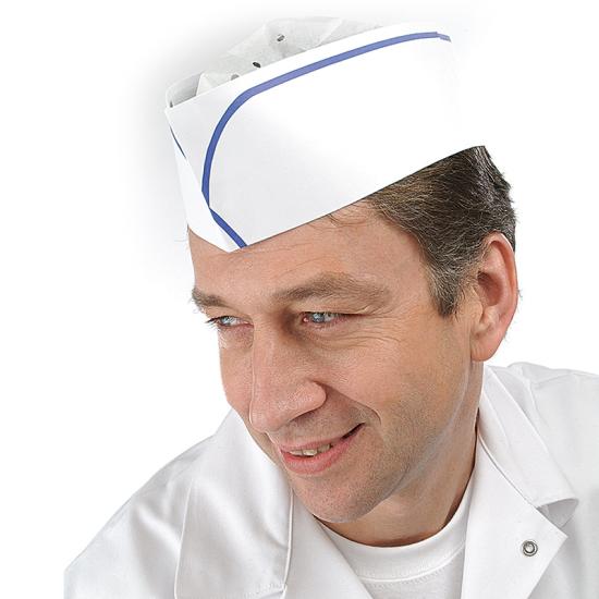 Papierschiffchen blaue Zierkante 