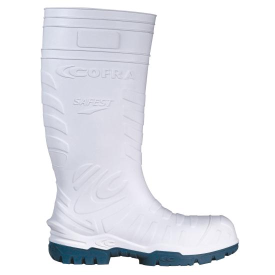 Cofra PU-Sicherheitsstiefel Safest white S5 