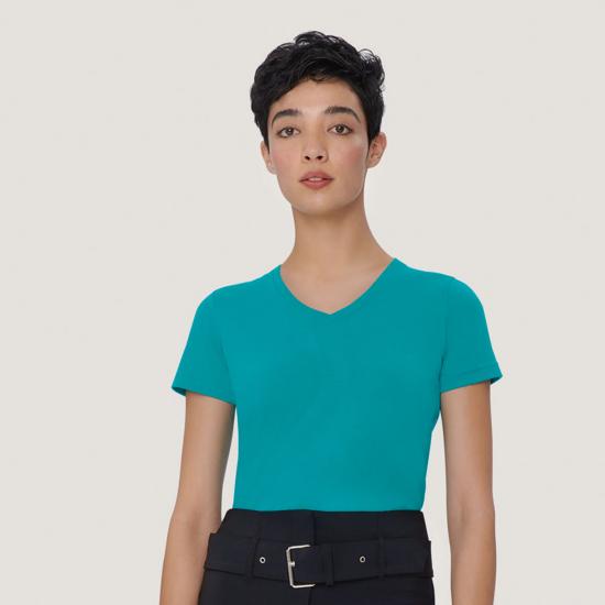 Hakro Damen V-Shirt Mikralinar® 181 