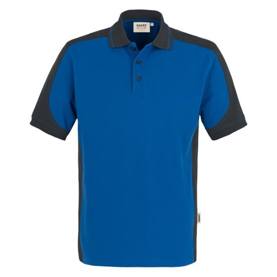 Hakro Contrast Poloshirt Mikralinar® 839 L | 10 royal/anthrazit