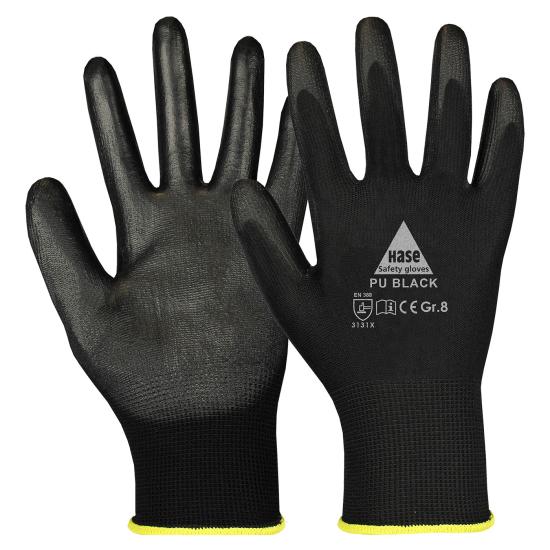 Hase Handschuh Padua PU schwarz 7
