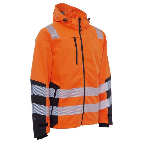 Elka Visible Xtreme recycelte Warnschutz Softshelljacke 