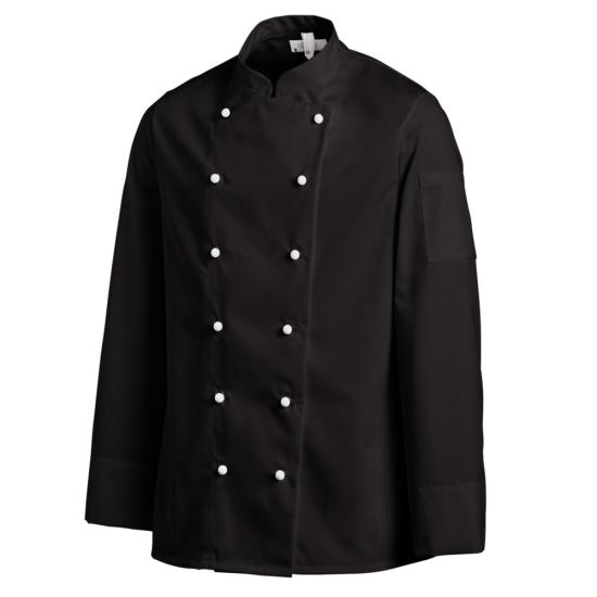 Leiber Damen/-Herren Kochjacke Langarm 42 | 10-schwarz